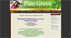 Desktop Screenshot of pinegrovechurch.net